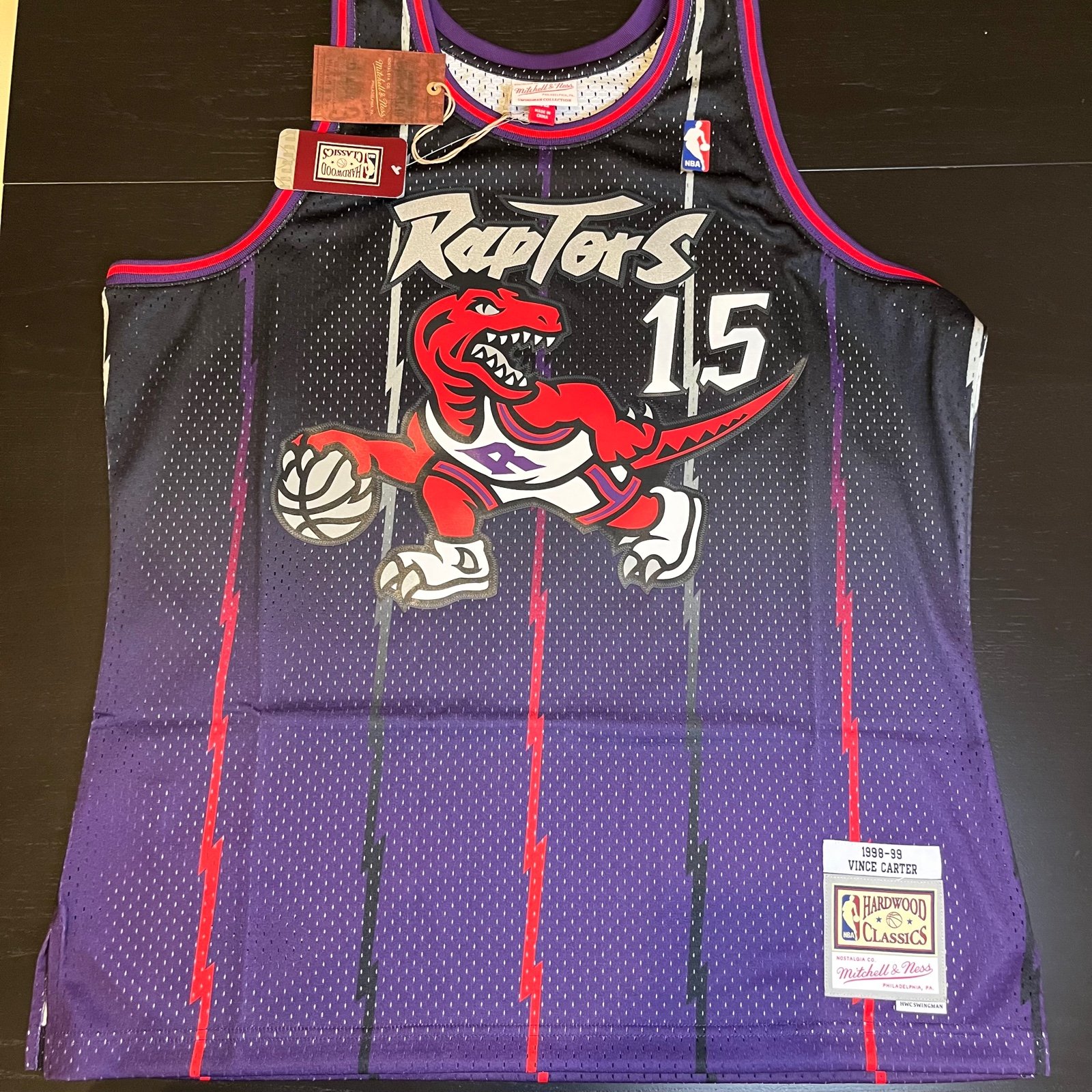 Mitchell & Ness Toronto Raptors Swingman Jersey Vince Carter Men's Size XL NBA