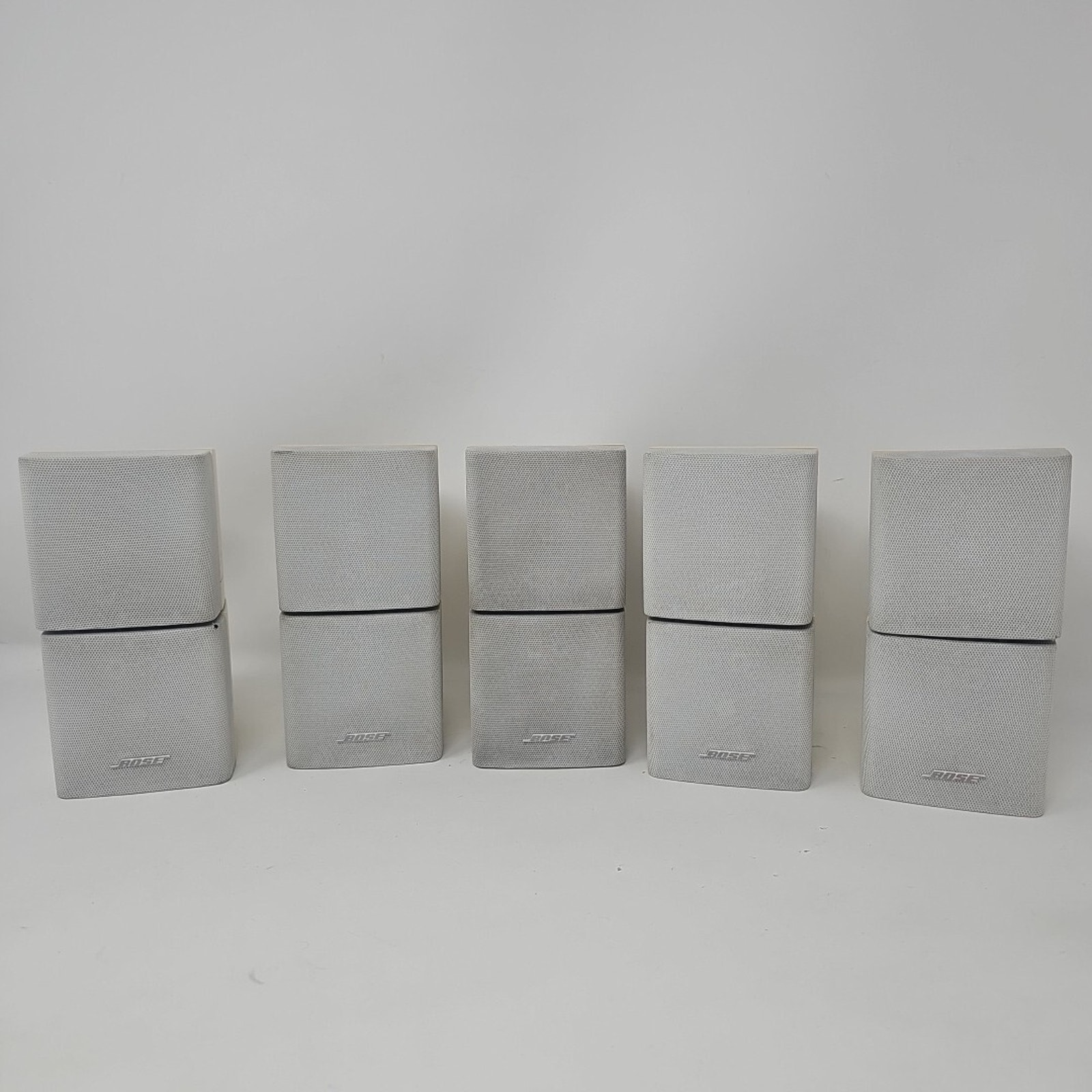 5x Bose Double Cube Speakers Satellite Lifestyle White