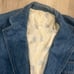 Vintage Levis Jacket Mens Blue Denim Blazer Sport Coat Panatela Disco 70s L