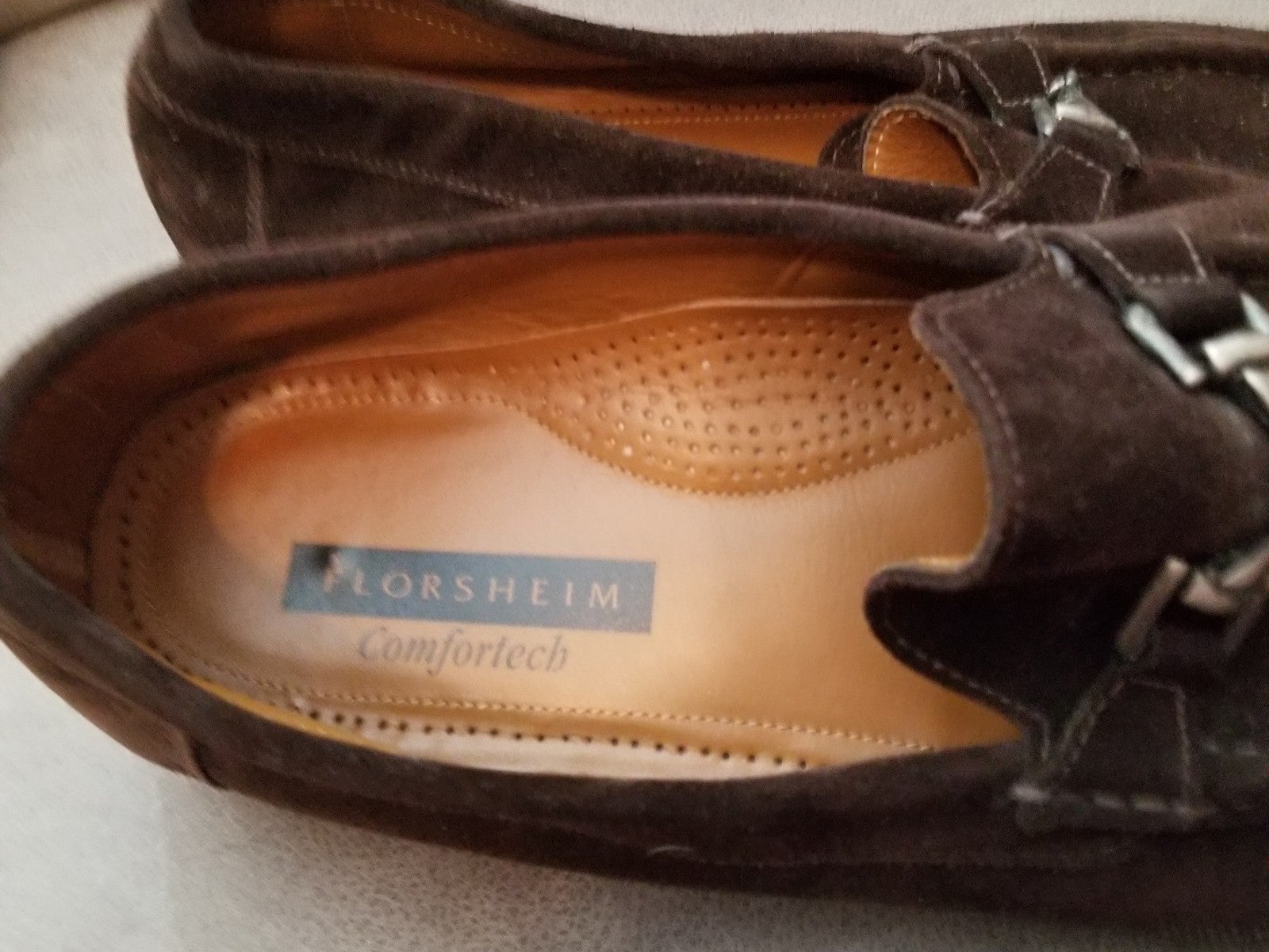 Florsheim Comfortech Suede Loafers. Size 13D