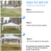 3 x 3m Waterproof Tent with Spiral Tubes White for Wedding, Party, Parking Shed