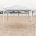 3 x 3m Waterproof Tent with Spiral Tubes White for Wedding, Party, Parking Shed