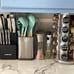 Stainless Steel Kitchen Utensil Holder for Countertop, Spoon Spatula Organizer