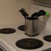 Stainless Steel Kitchen Utensil Holder for Countertop, Spoon Spatula Organizer
