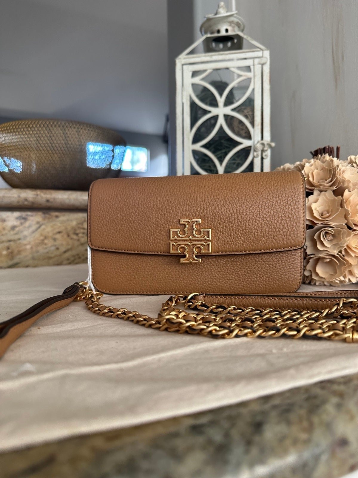 Tory Burch new Britten crossbody wristlet