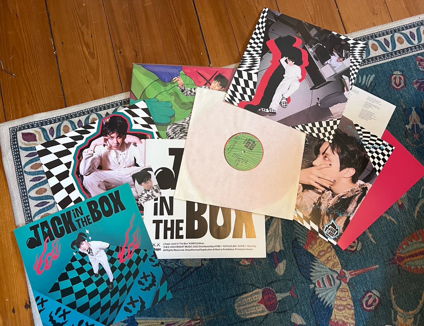 jack in the box vinyl- photo card included