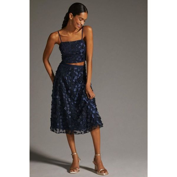 New Anthropologie Eva Franco Mesh Skirt Only Size 10
