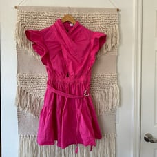 Derek Lam Collective Pink Cutout Mini Dress