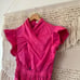 Derek Lam Collective Pink Cutout Mini Dress