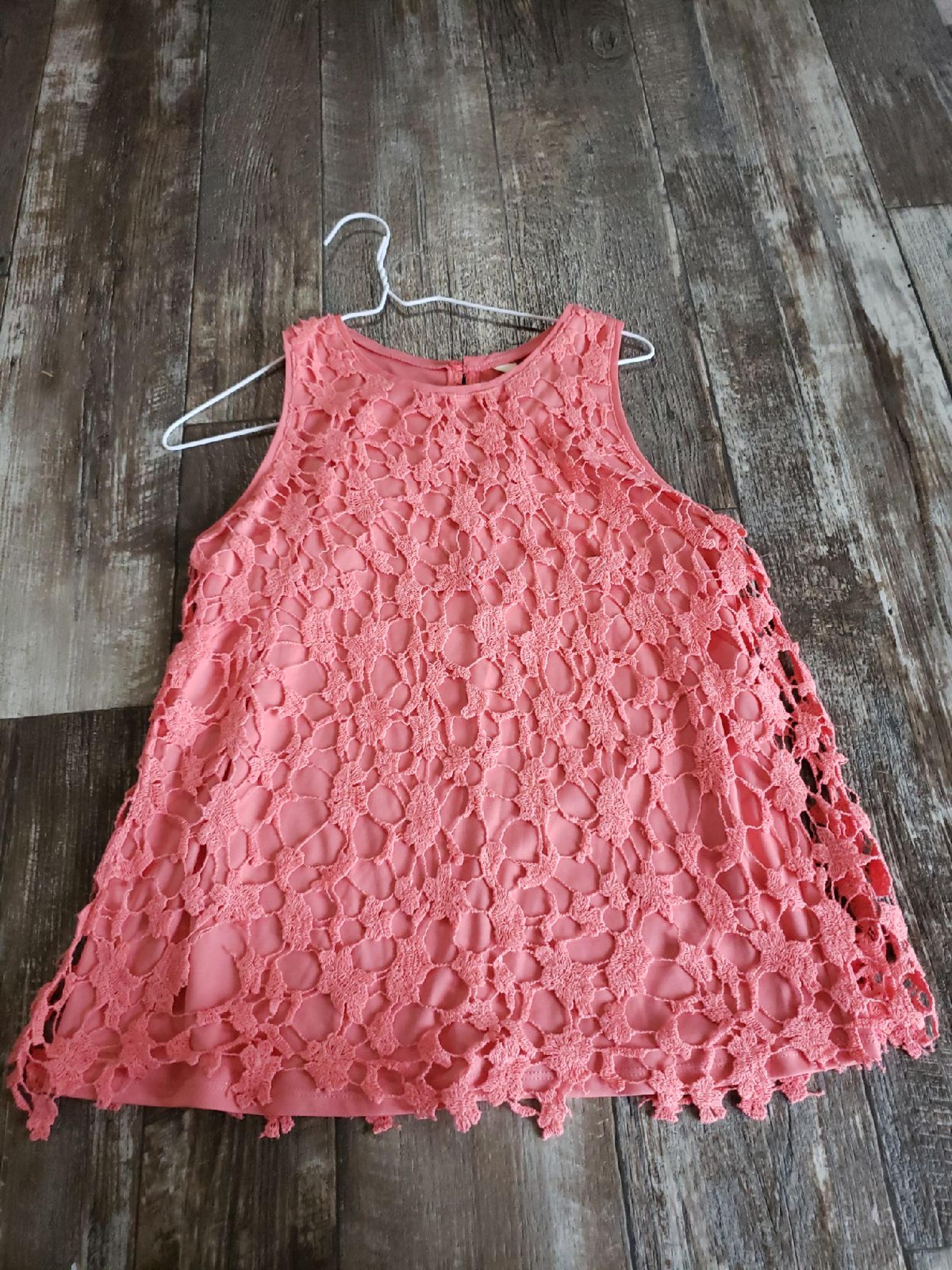 Coral Blouse Tank Top