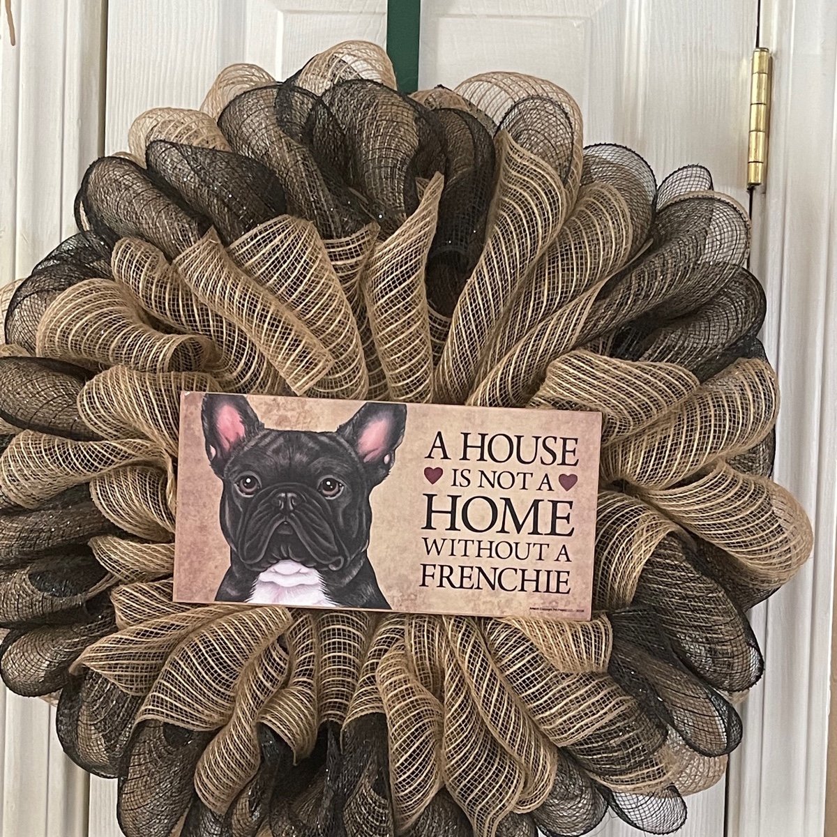 French bulldog wreath