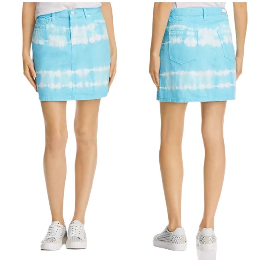 NWT! BLANKNYC Tie-Dye Denim Skirt 14” P2P