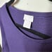 Chicos Asymmetrical Hem Ribbed Tunic Pullover Sweater In Midnight Violet