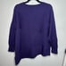 Chicos Asymmetrical Hem Ribbed Tunic Pullover Sweater In Midnight Violet