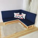 Miniature Dollhouse Furniture Sectional Sofa Couch Navy 1:12 scale