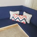 Miniature Dollhouse Furniture Sectional Sofa Couch Navy 1:12 scale