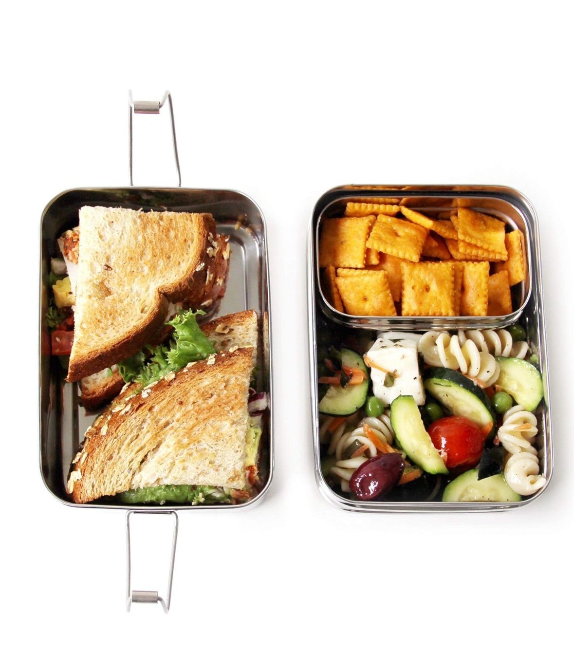 Stackable stainless steel lunchbox