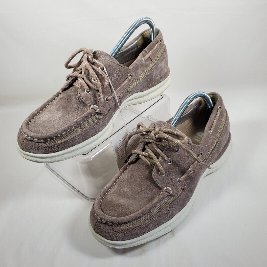Rockport HydroSports XCS Men's Boat Shoes Taupe Nubuck M5342 9.5M