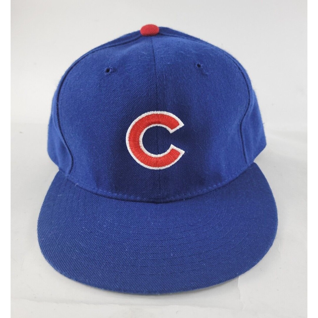 NEW ERA Chicago Cubs Hat Baseball Cap Fitted 7 1/4 MLB Vintage 90s Adult C