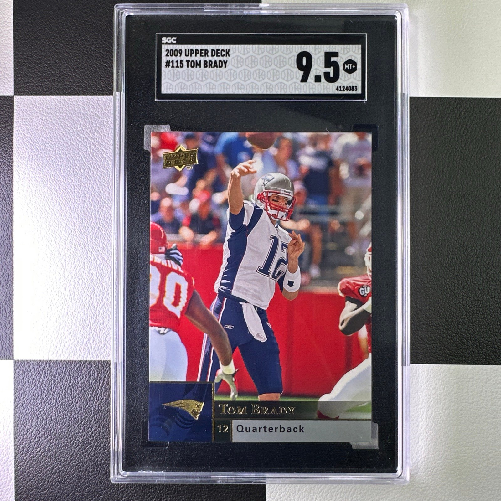 2009 UPPER DECK #115 TOM BRADY PATRIOTS SGC 9.5 BUCCANEERS GOAT MVP HOF TB12