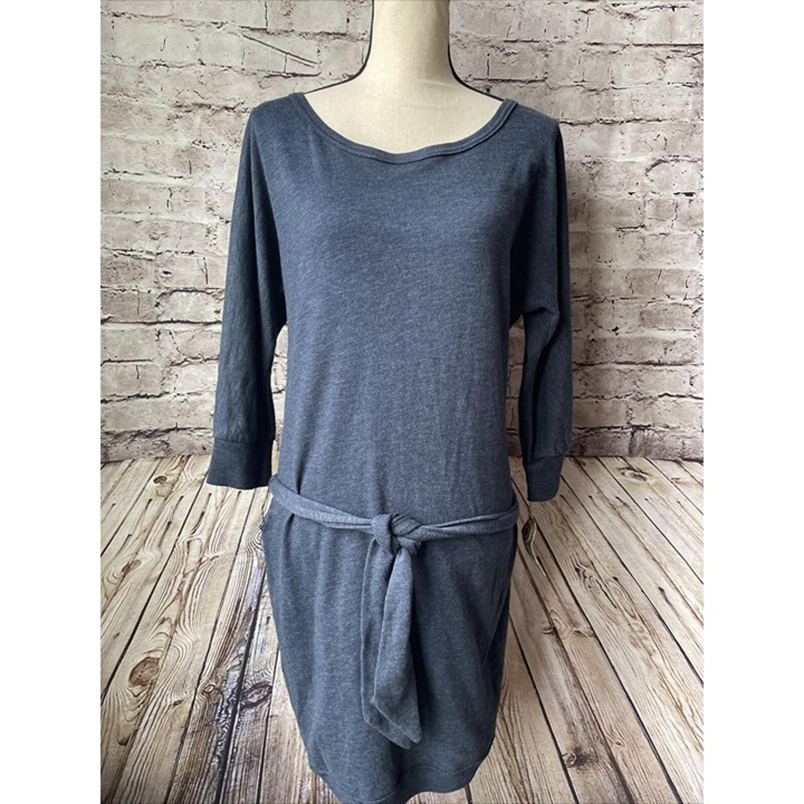 Converse Blue Belted Casual Dress 3/4 Sleeve Women’s M