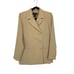 Vintage Bisou Bisou 2 Piece Pant Suit Womens Size 4 Modern XS Beige Straight Leg