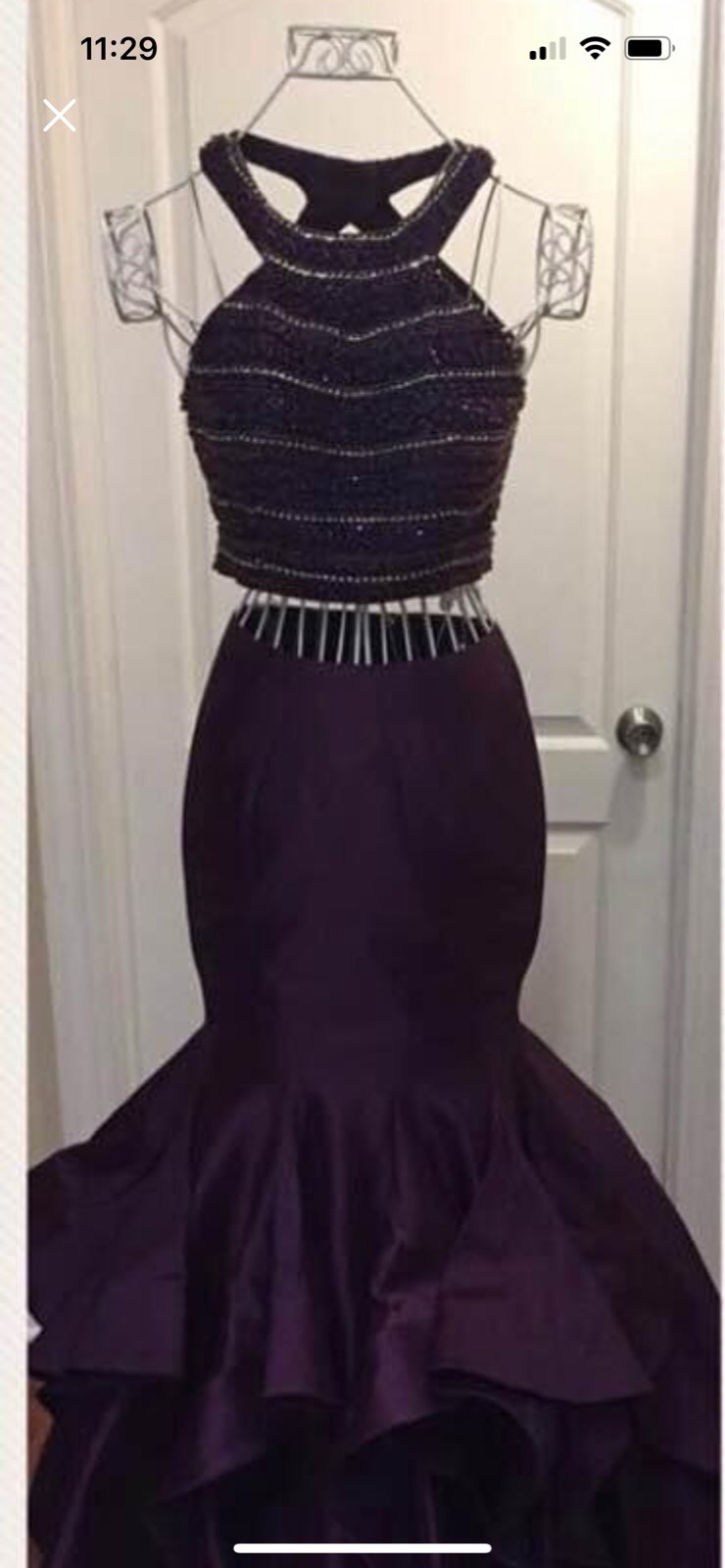 Mulberry 2 piece gown
