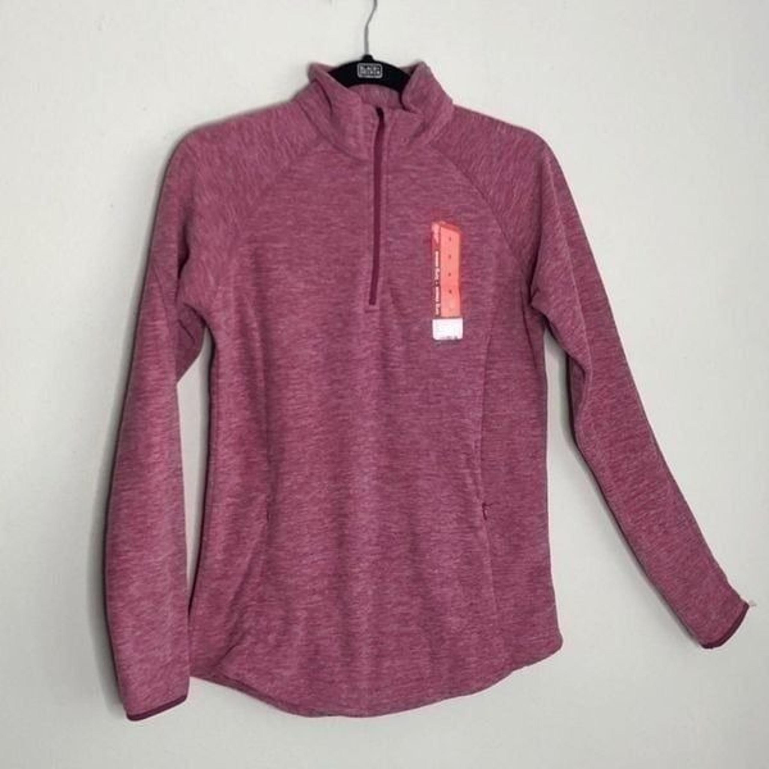 BCG Red Plum Microfleece Pullover