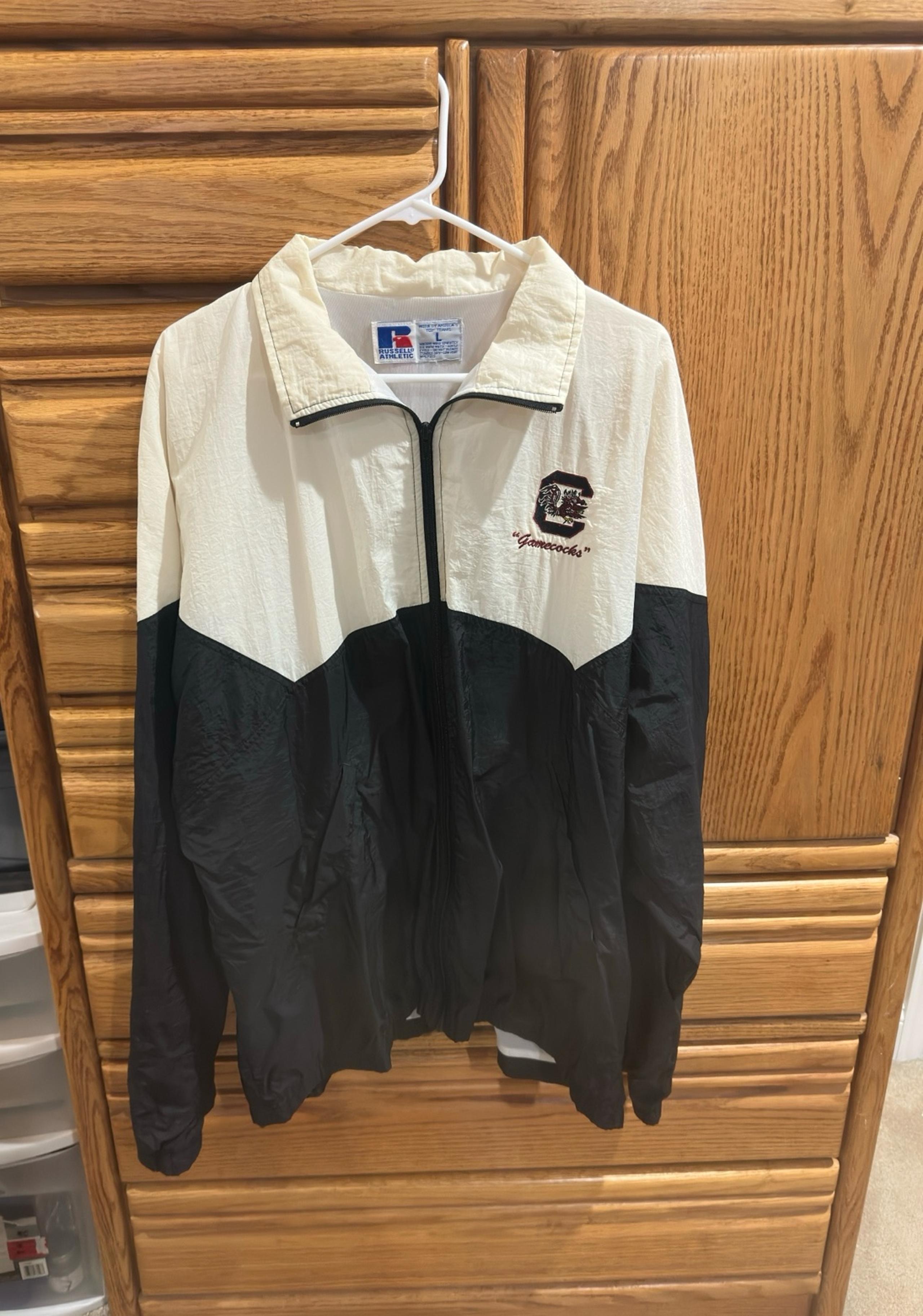 Vintage 90s South Carolina Gamecocks Windbreaker Jacket Russell Athletic Men's L