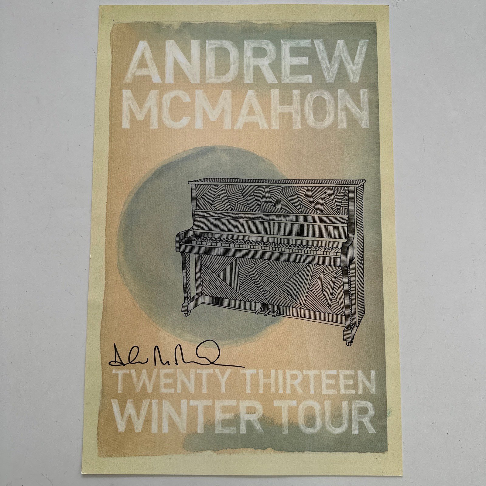 ANDREW MCMAHON Something Corporate Jacks Mannequin autograph signed Poster 11x17