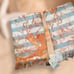 Madame Coco Printed Blue Earth Beach Turkish Cotton Towel 27” x 56” Set Of 2