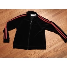 Vintage Oleg Cassini Sport Velour Track Jacket