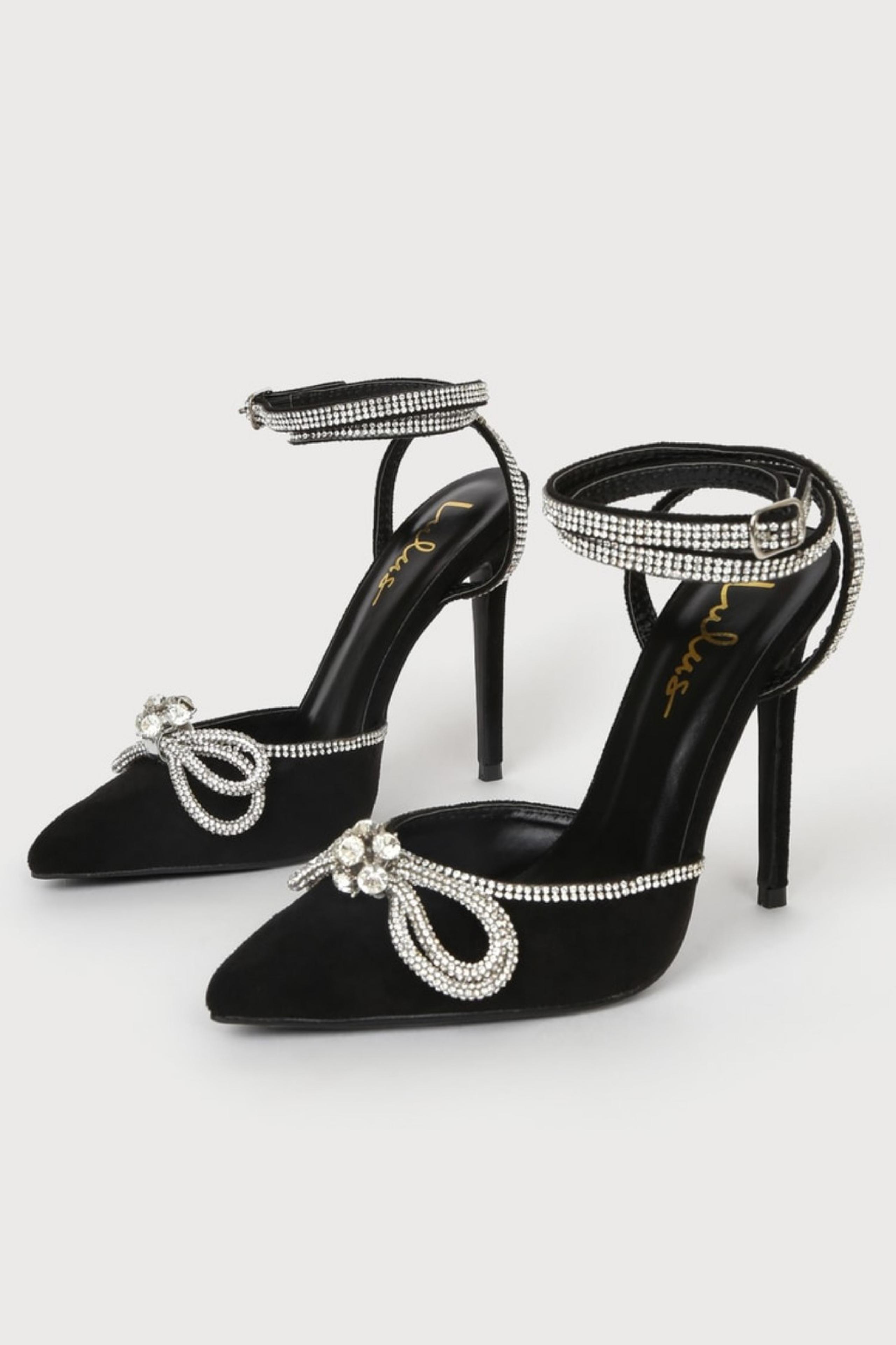 Women's Bow Stiletto Heel Liliana Vitto-79 Size 10 First Pic Stock Photo