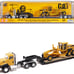 CAT Caterpillar CT660 Day Cab Tractor Yellow with Lowboy Trailer and CAT 163H