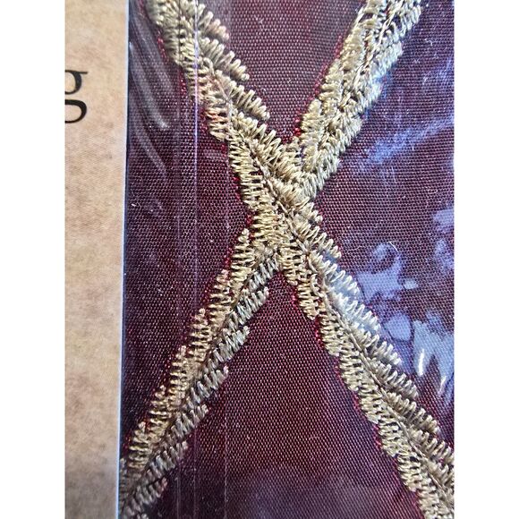 Embroidered Diamond Taffeta Drape - 2 Panels