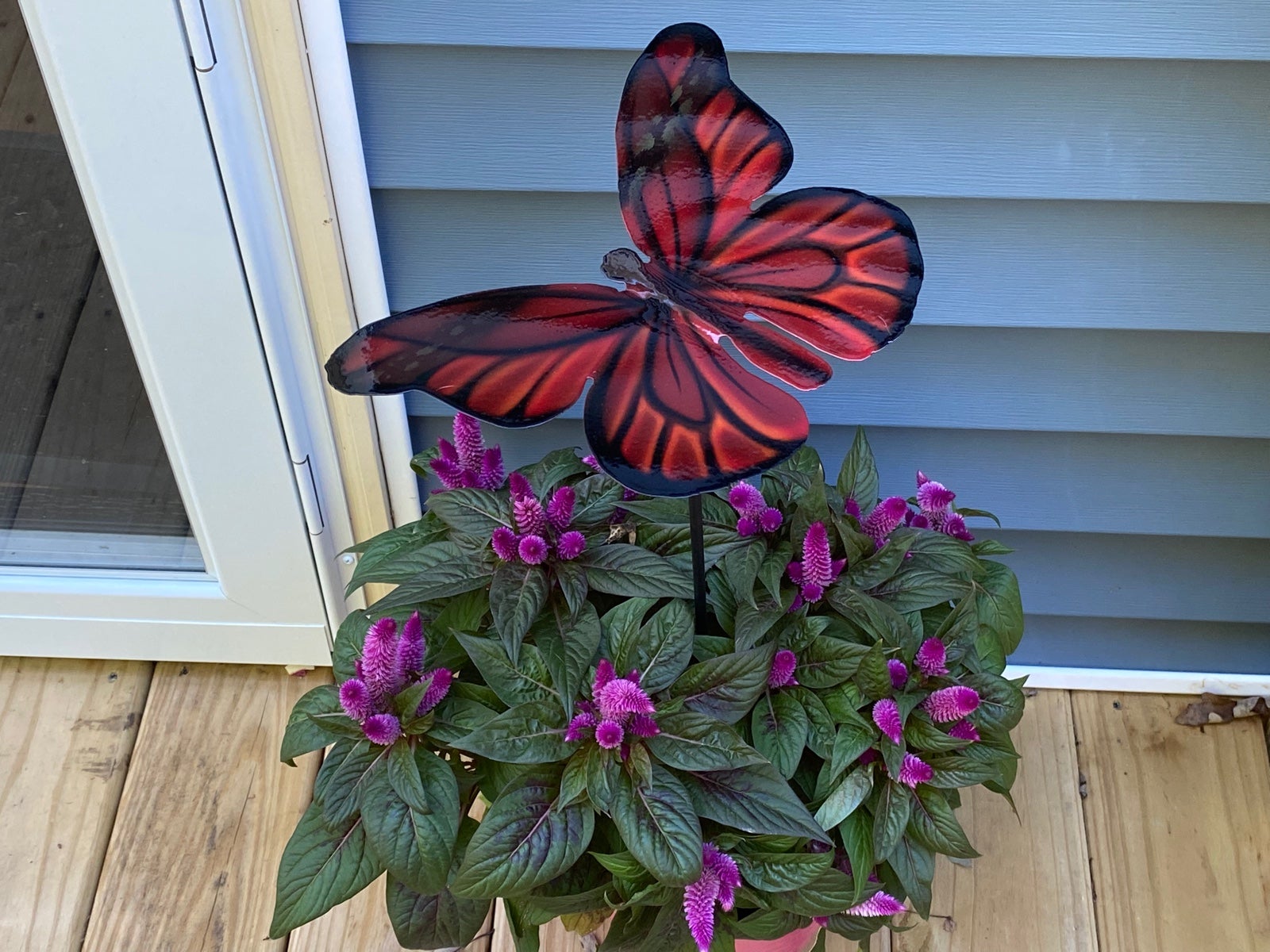 Metal Butterfly Sculpture Steel Handmade