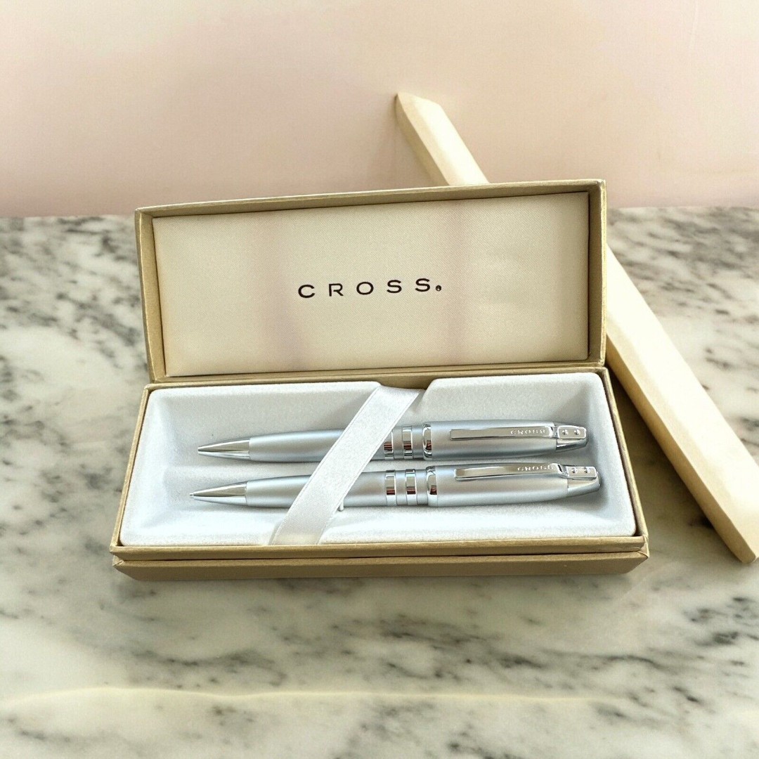 Silver Cross Pen & Pencil Gift Set Brand New