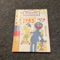 My Sesame Street Yearbook 1985 Vintage Hardcover Interactive Book Collectable