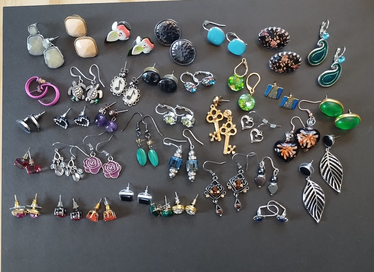 Earring Lot 37 pairs variety