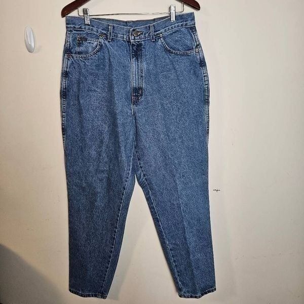 CHIC Vintage Plus Size 18 1990s high-Waisted Tapered Ankle Relaxed Fit Mom Jean
