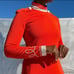 Vintage Michael Mott for Paraphenalia Mod Red Dress