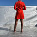 Vintage Michael Mott for Paraphenalia Mod Red Dress