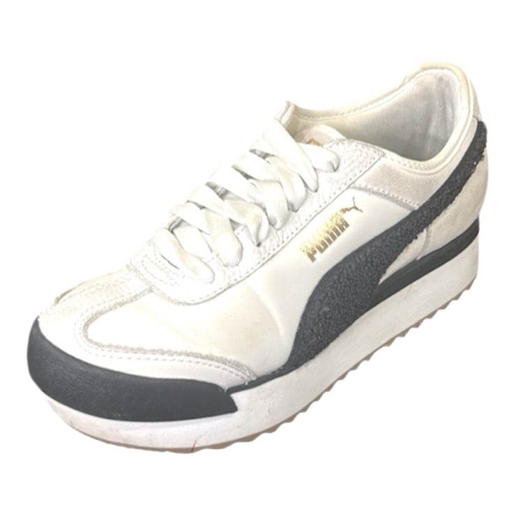 Puma Roma Amor Heritage Platform Black White Women's Size 6 Sneakers
