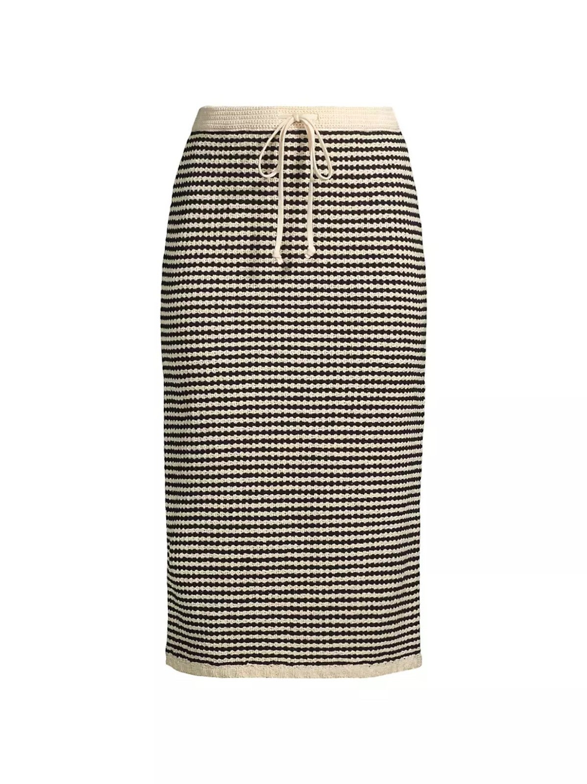 Tory Burch Crocheted Drawstring Midi-Skirt Size M