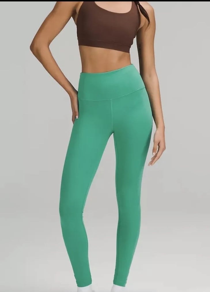 Lululemon Wunder Train HR Tight 28 Size 4 Maldives Green