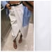 NWT. Zara White High-Waist Midi Pencil Skirt with Contrast Belt. Size L.