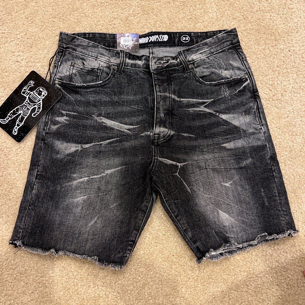 Mens denim shorts