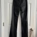 Faux Leather High Waisted Flare Pants