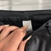 Faux Leather High Waisted Flare Pants