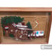 1987 PEPSI Hanover Clock HARRIS DRUG Burlap Glass WOOD FRAME
